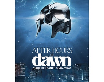 Customizable & ready to print The Weeknd After Hours Til Dawn tour digital poster - Custom venue (Stadium/city name and date)