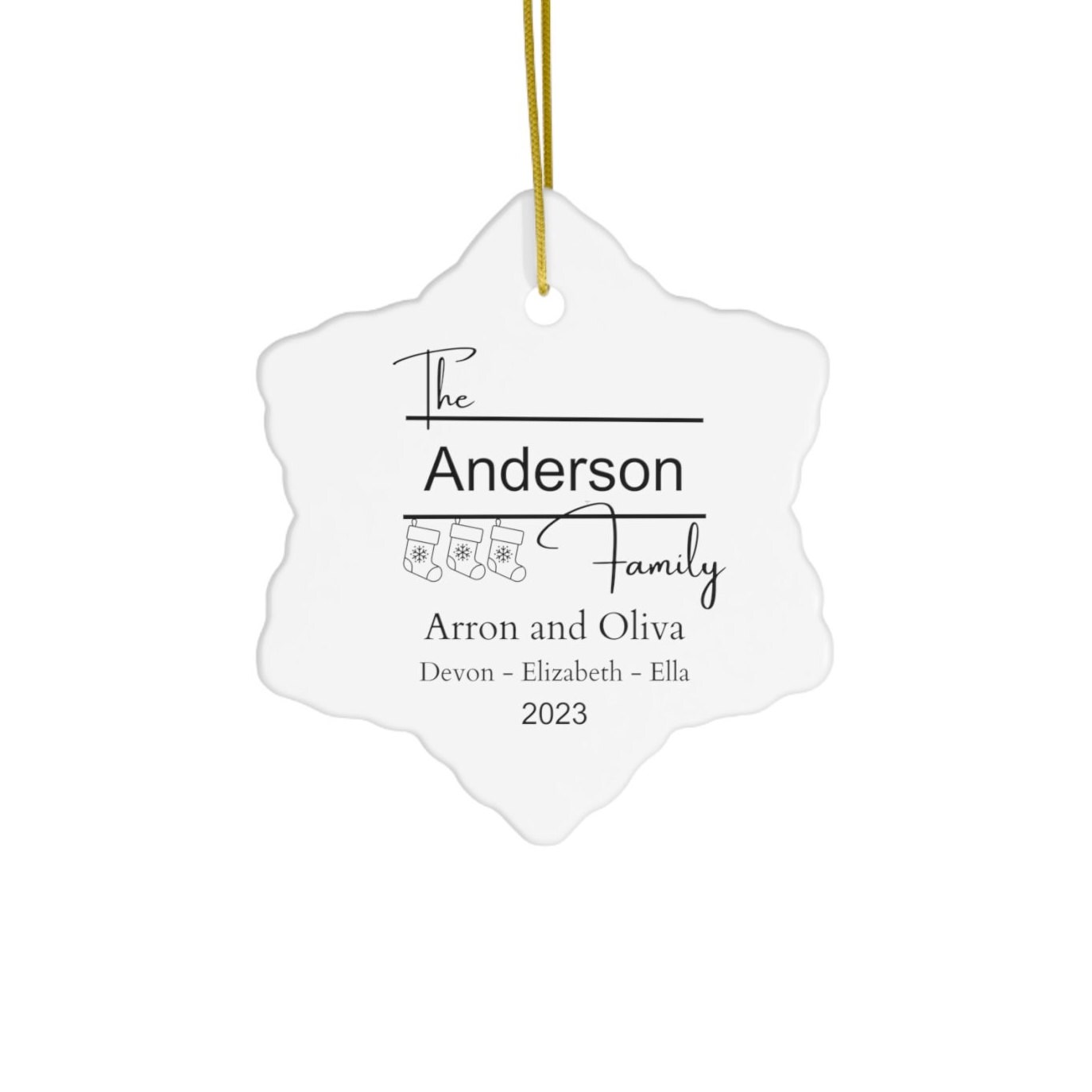 Personalized Christmas Ornament Family Christmas Together Keepsake Ornament Gift 2023 Family