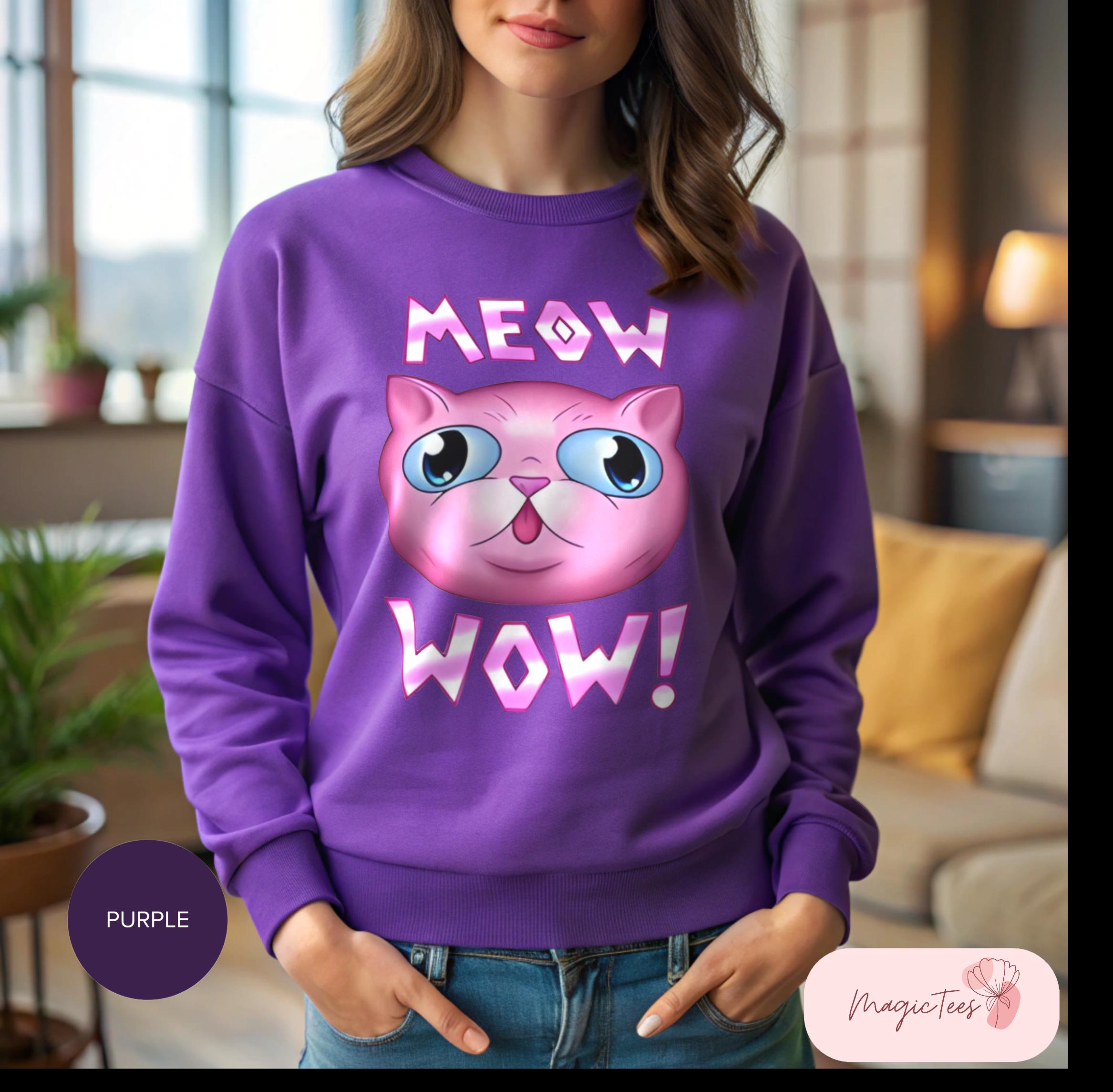 Meow Sweater Etsy