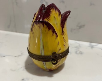 Vintage RARE Endive Limoges Box Peint Main