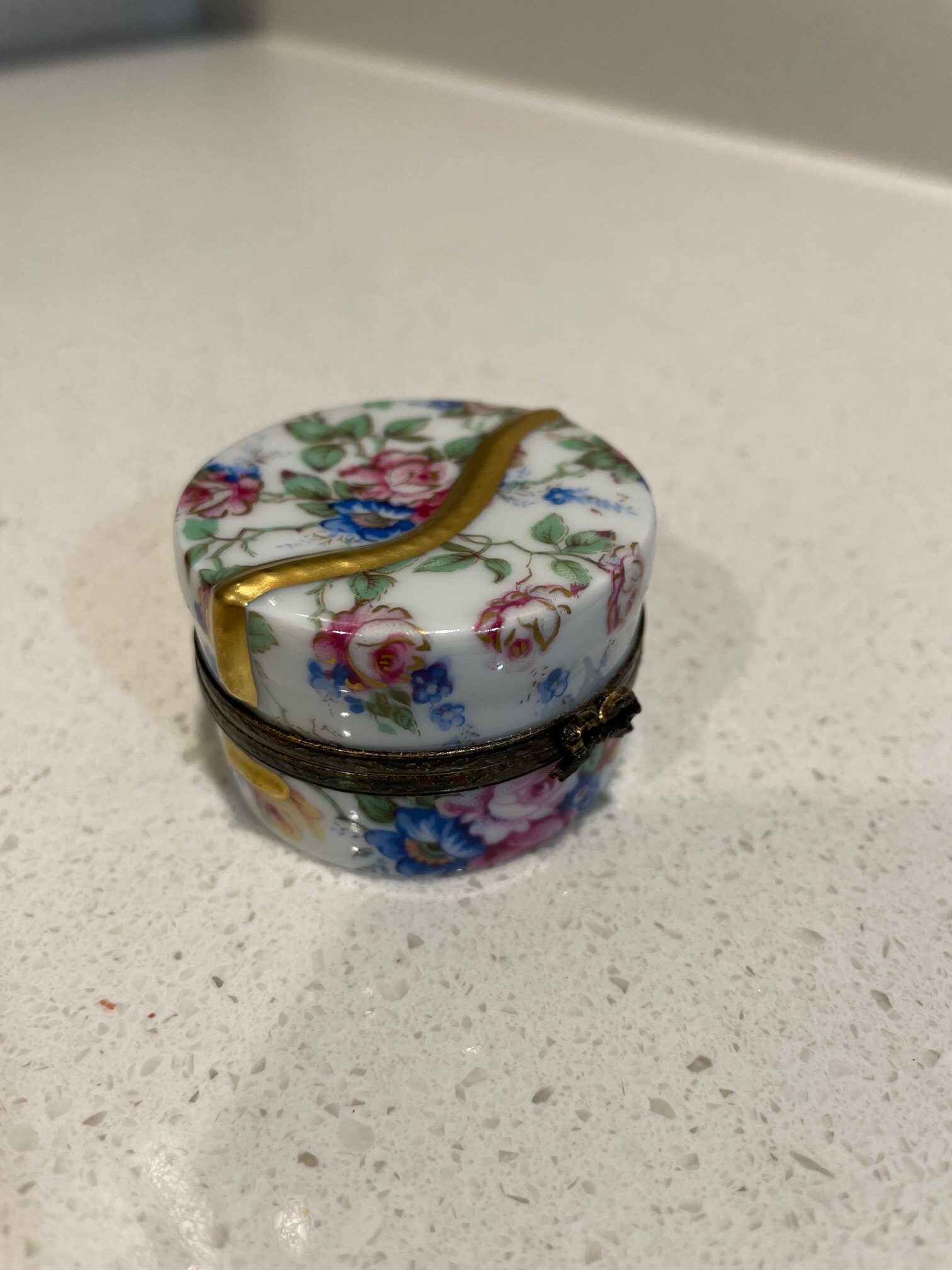 Vintage Traditional Floral Limoges Box by French Accents
