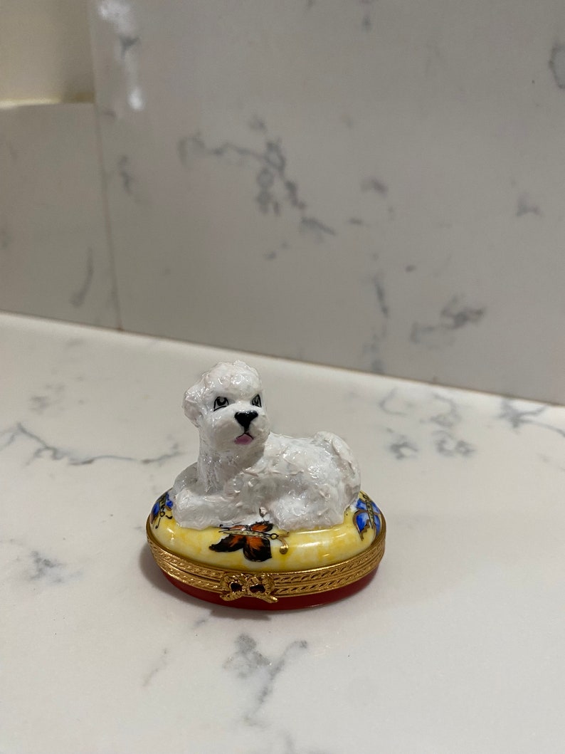 Limited Edition Poodle Dog Limoges Box by French Accents Etsy