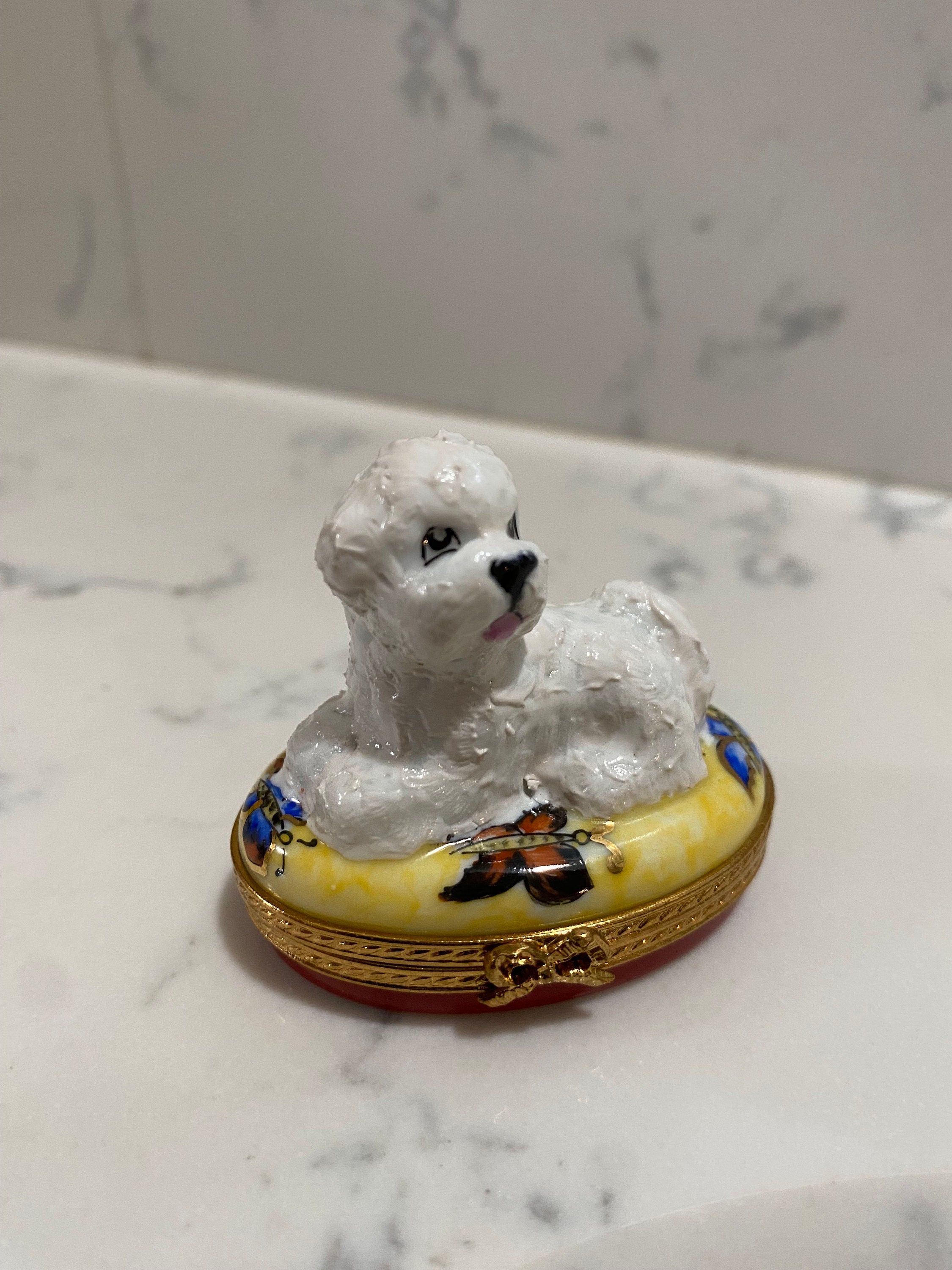 Limited Edition Poodle Dog Limoges Box by French Accents Etsy