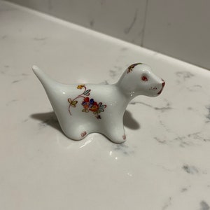 Vintage Rare Dog Limoges Figurine by French Accents