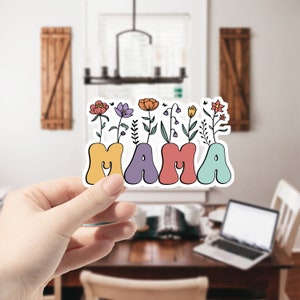Sticker floral maman