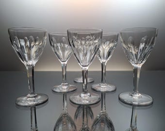 6色のベルギークリスタルワイングラス/レーマーグラス「ヴァル・サン