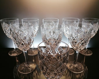9 Saint Louis Crystal Glasses “florence » - Etsy Hong Kong