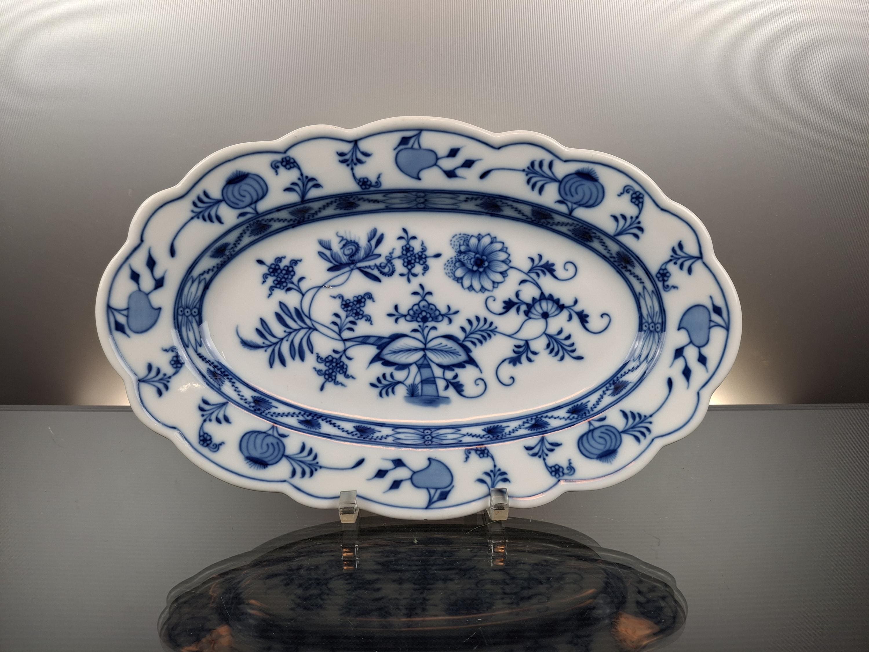 Service à Café Meissen Porcelaine « Wellenspiel » Décor Trèfle & Coccinelle - 3 Pièces Bord Doré | Vintage
