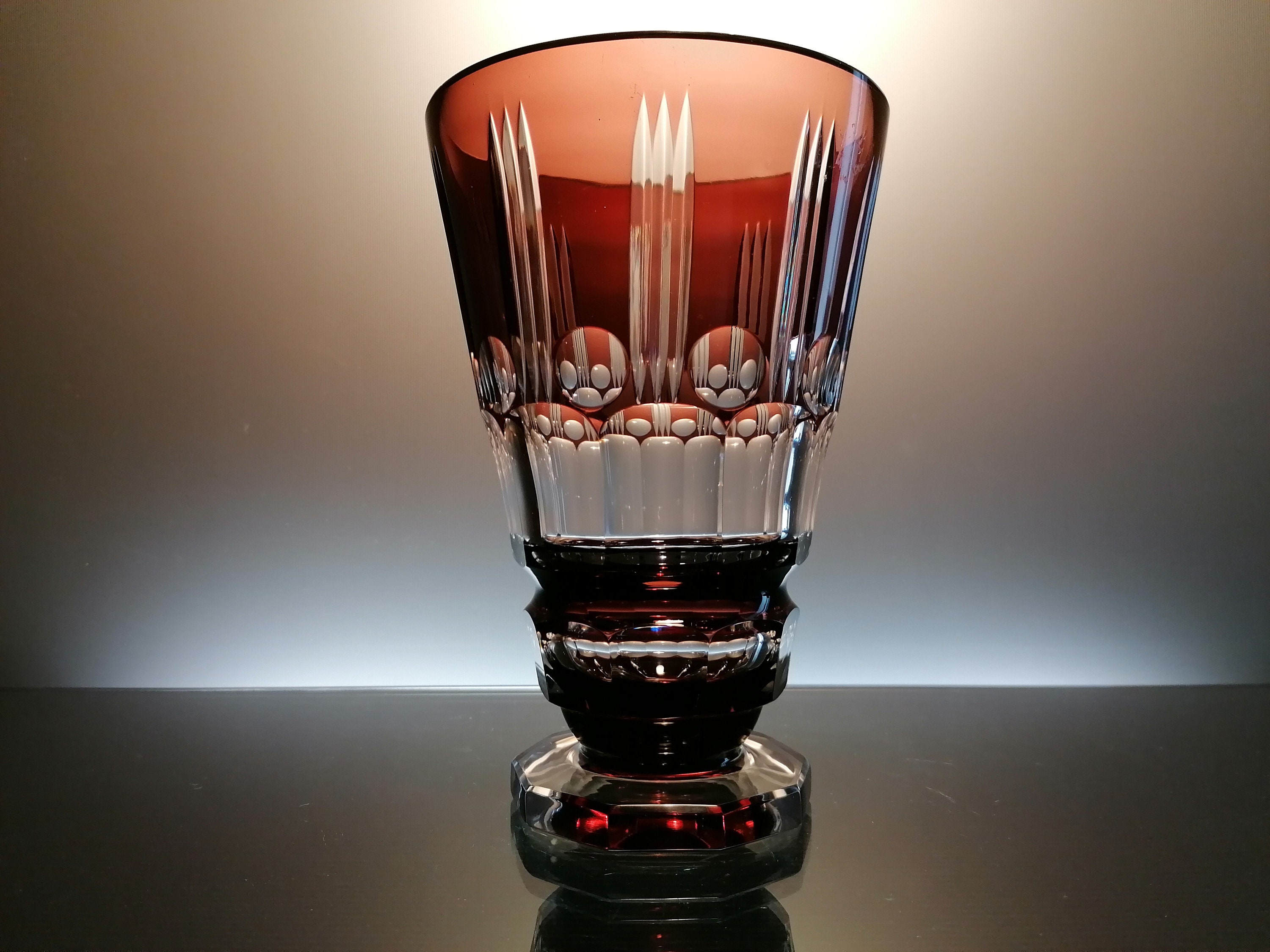 ヴァル・サン・ランベール アールデコ クリスタル花瓶 - Etsy 日本