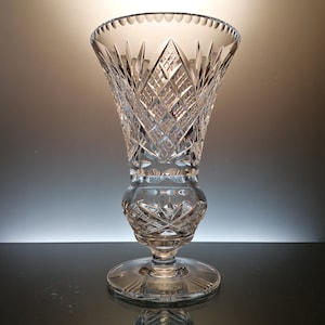 Deutsche Kristall Blumenvase