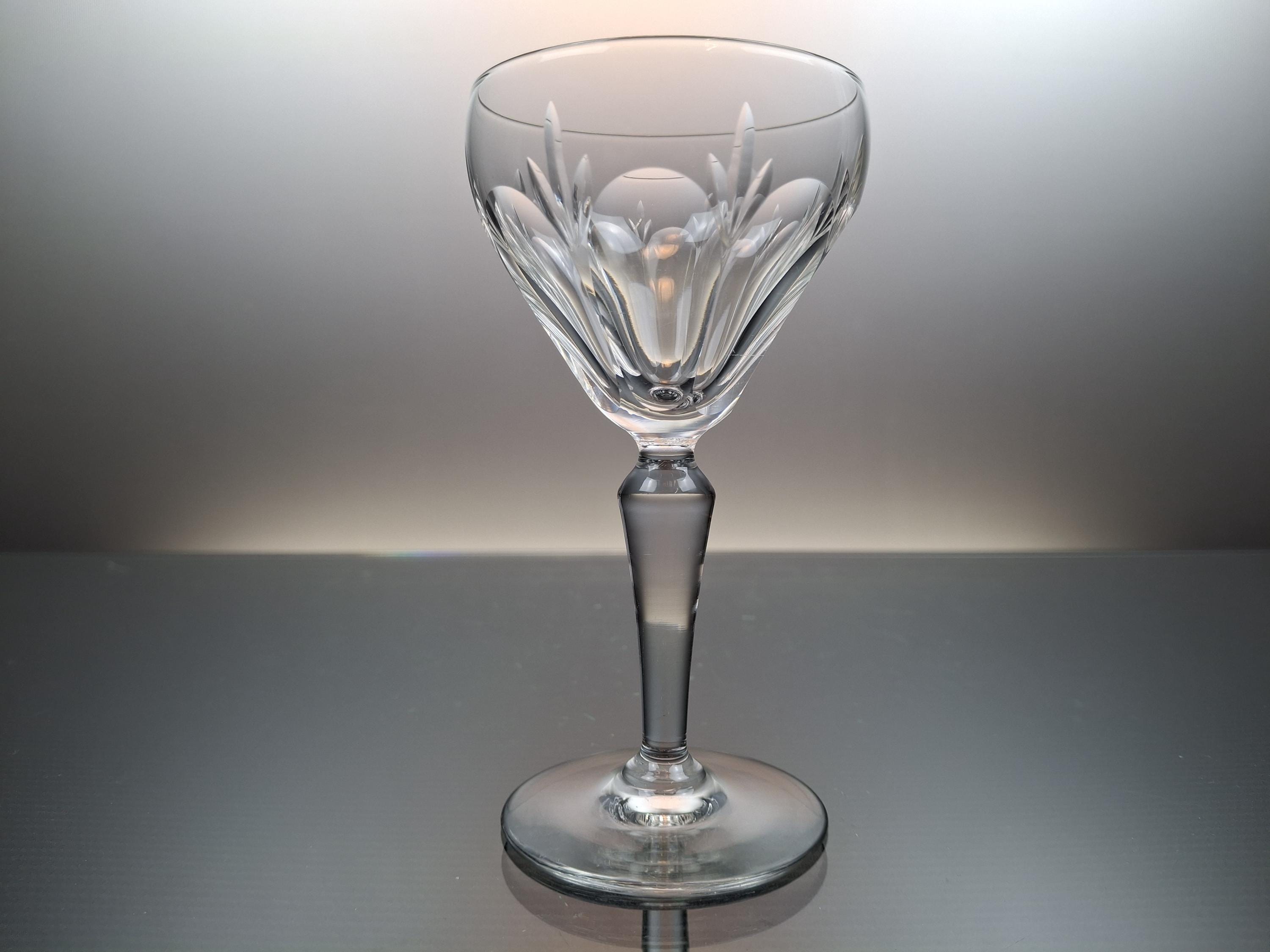 8 Belgian Crystal Port Glasses “val Saint Lambert” - Etsy