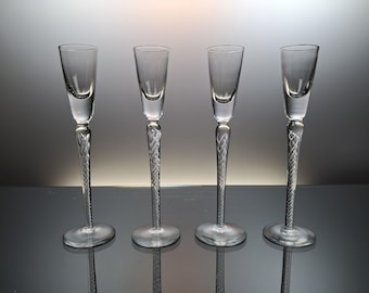 4 Scandinavian liqueur glasses “Holmegaard”