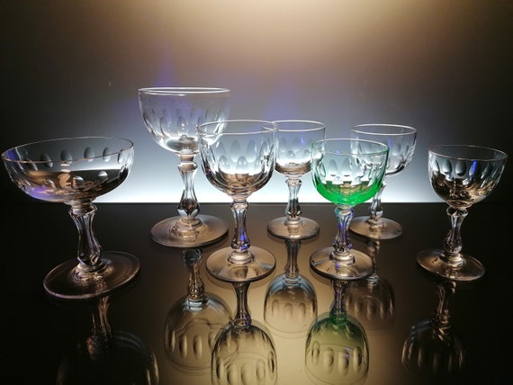 42 Antique Glasses Val Saint Lambert 