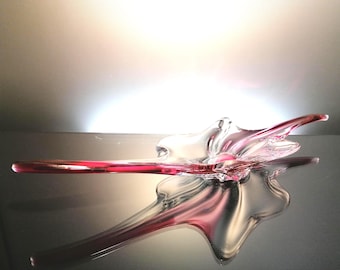 Belgian vintage crystal bowl “Val Saint Lambert »