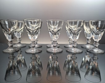 10 French port/liqueur glasses anno 1800