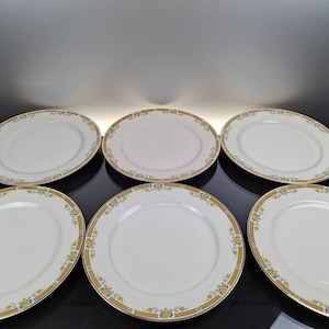 6 porcelain dinner plates “Limoges Ceralene Raynaud & Co”
