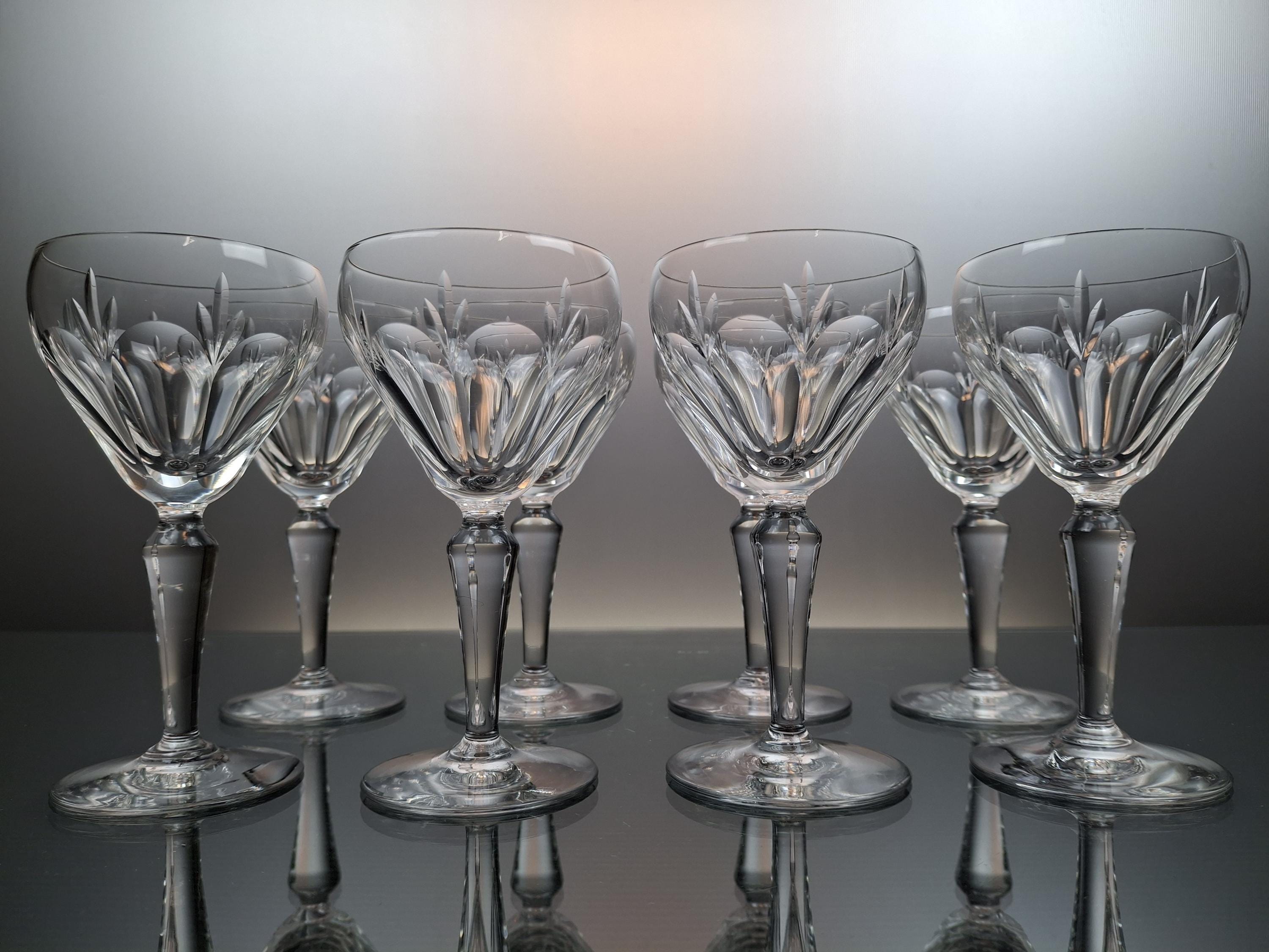 8 Belgian Crystal Port Glasses “val Saint Lambert” - Etsy