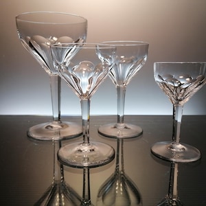 48 antique crystal glasses Val Saint Lambert &quot; Osram &quot;