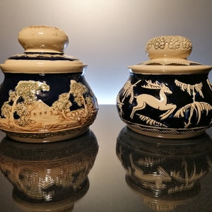 Ceramic tobacco pots “West Germany”