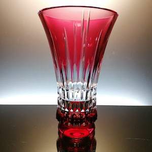 フリル付きレッドガラス花瓶 - ボヘミアンアートガラス - Etsy 日本