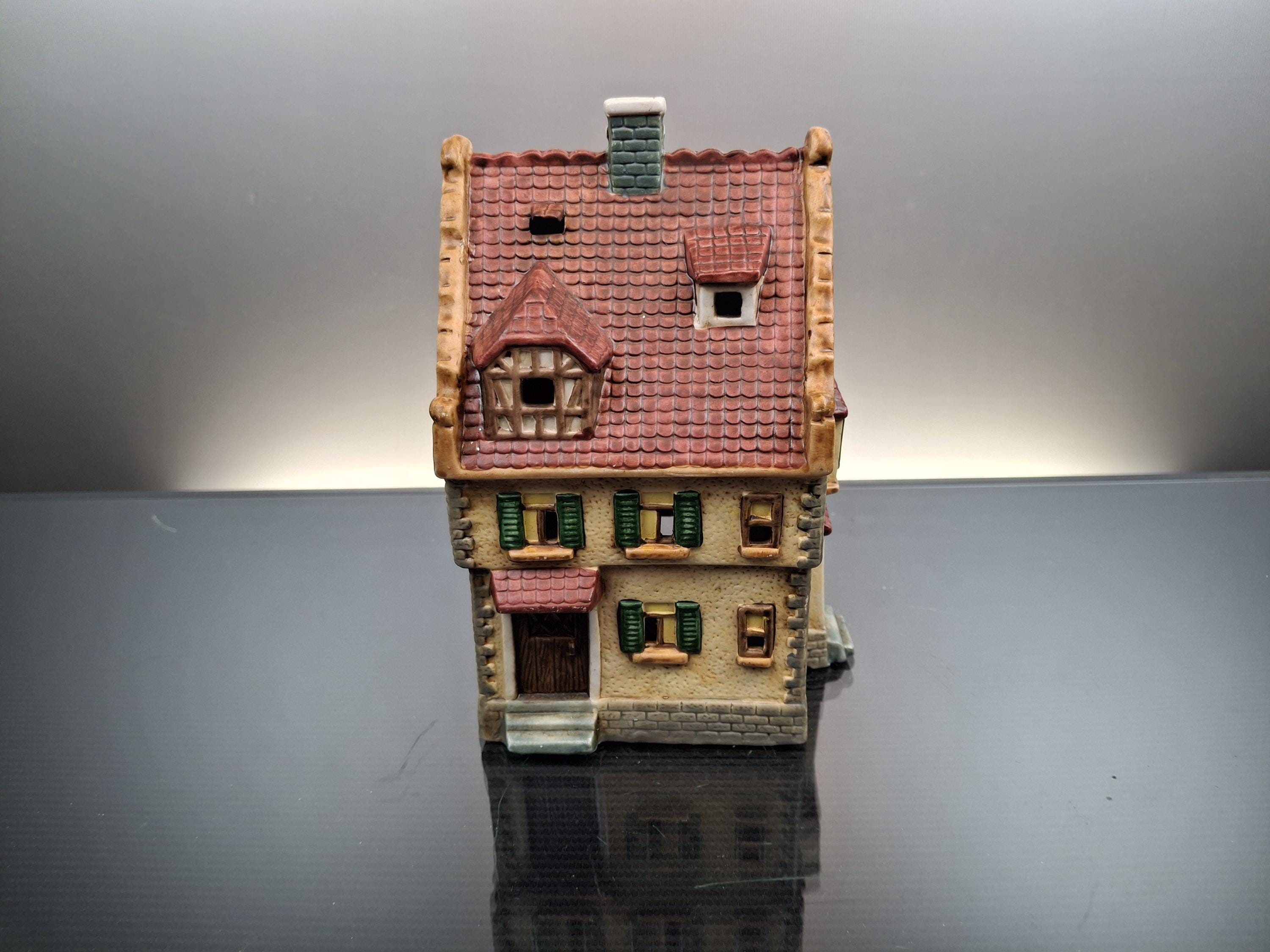 Maison Lumineuse G. Wurm En Porcelaine - Décor Romantique Avec Strass - Neuf En Boîte
