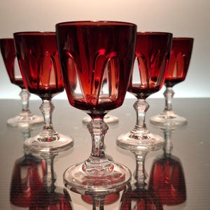 6 bicchieri da liquore in cristallo italiano