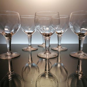 6 Val Saint Lambert water glasses 1880