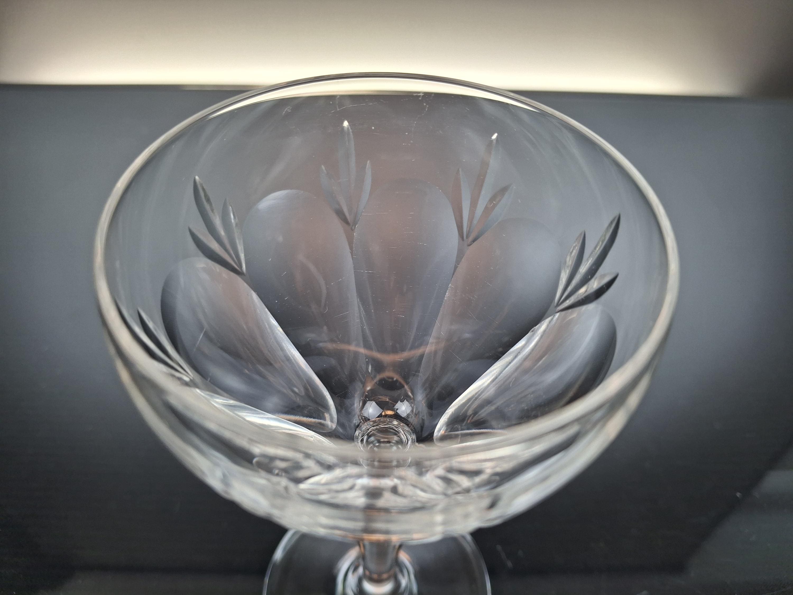 8 Belgian Crystal Port Glasses “val Saint Lambert” - Etsy