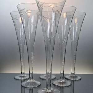 6 Vintage Champagne glasses &quot;l&#39;impossible&quot;
