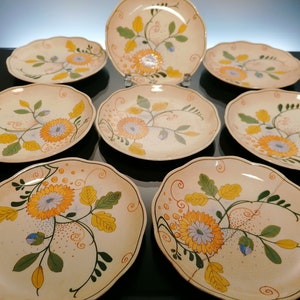8 Antique Gouda Holland bowls &quot;Juliette&quot;