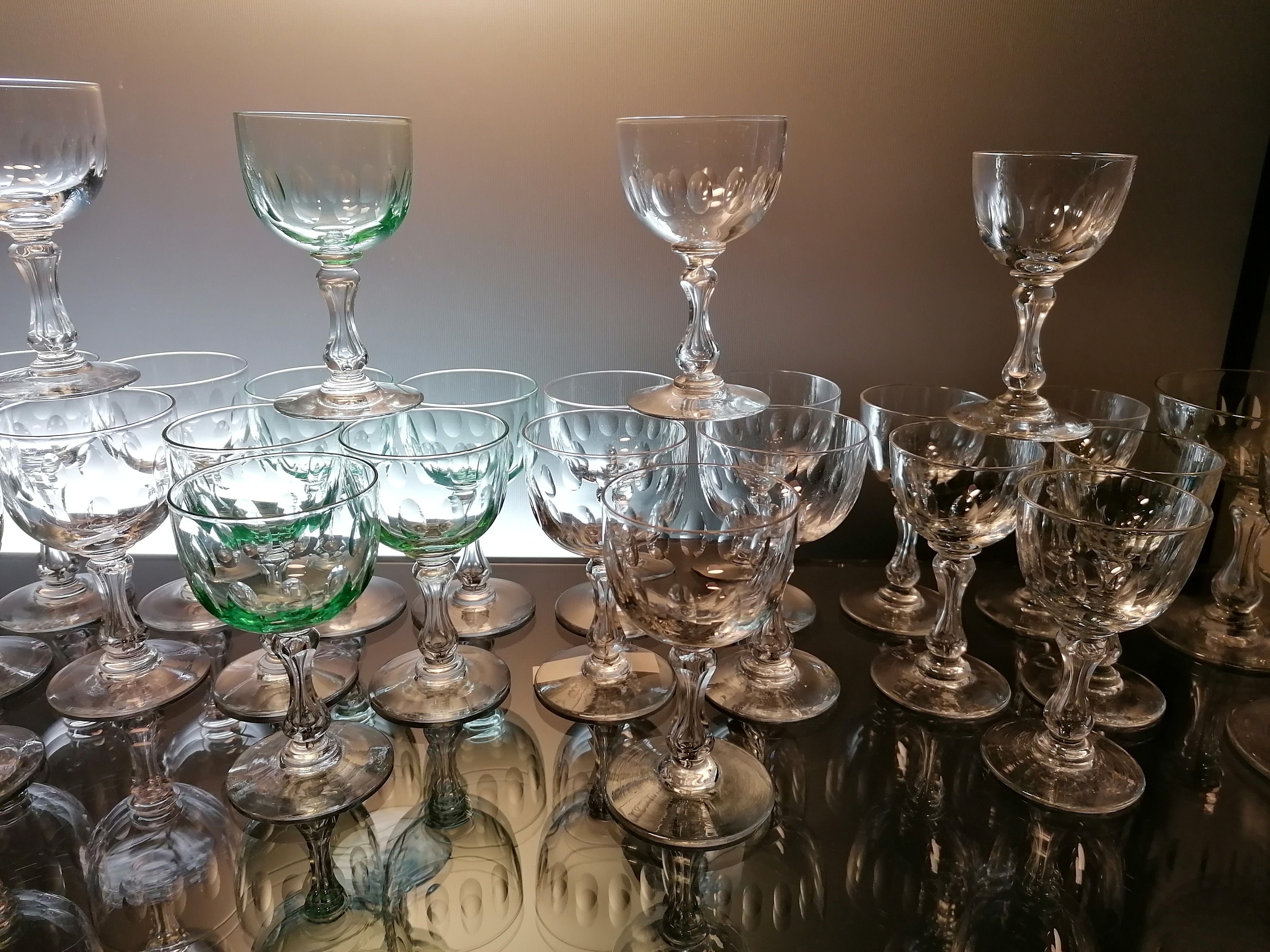 42 Antique Glasses Val Saint Lambert 