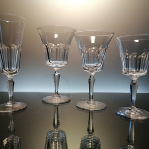 50 antique glasses Val Saint Lambert &quot; Côtes plates &quot;