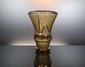 Belgian art deco glass vase “De Rupel - Boom”