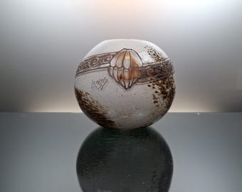French Art deco art glass vase “Legras”