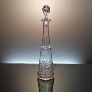 Belgian crystal Val Saint Lambert carafe