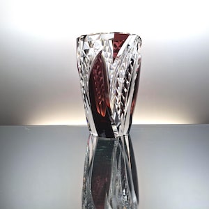 Val Saint Lambert art deco crystal vase “Septime”