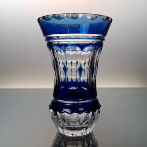 Val Saint Lambert Blue Crystal - Etsy