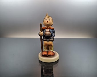 ヴィンテージ ゲーベル フンメルフィギュア ドイツ磁器-ヴィンテージ フンメル ヴィンテージ ゲーベル フンメル フィギュア – 散歩中 (西ドイツ、1960