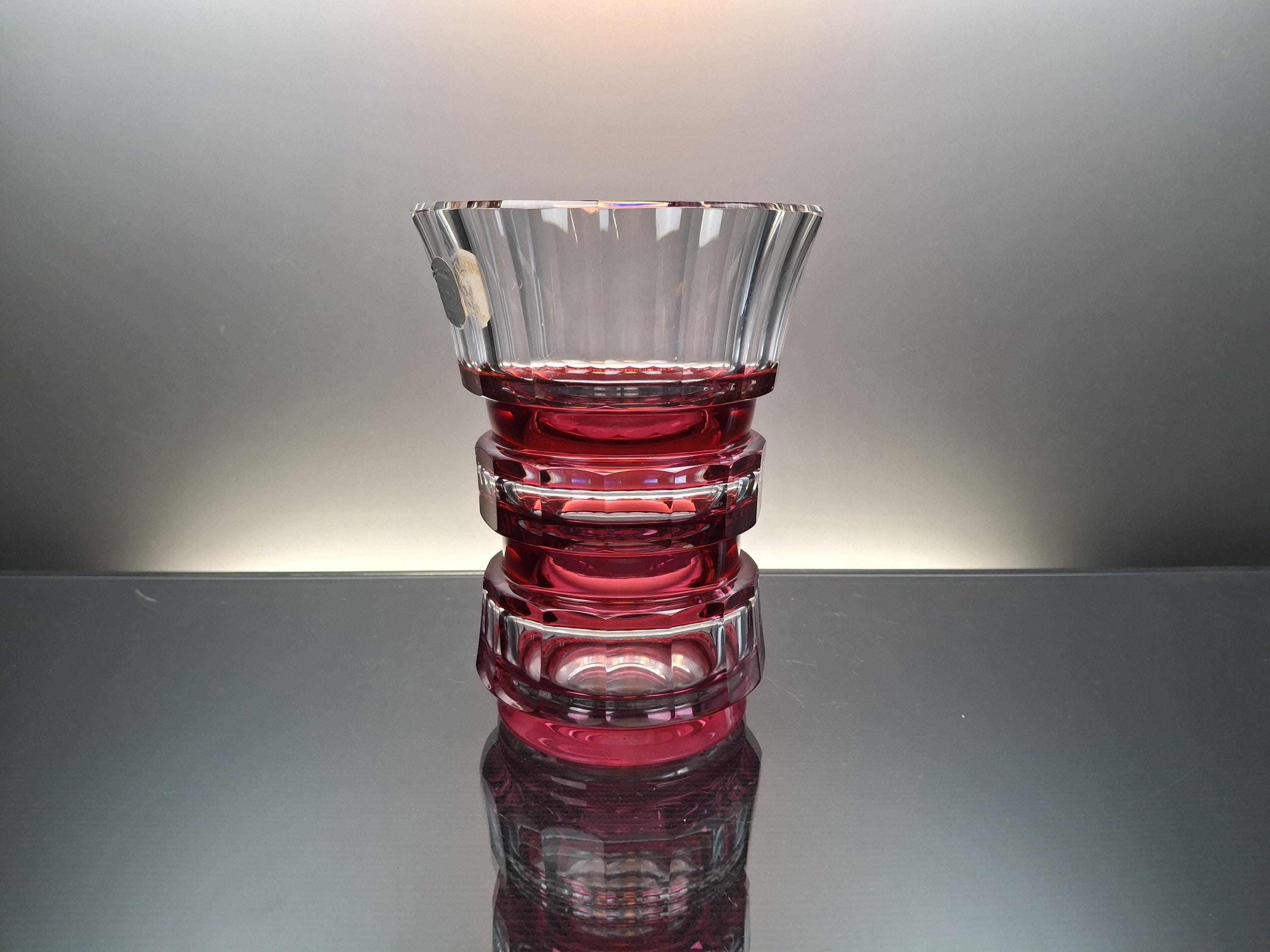 Val Saint Lambert Red Vase - Etsy