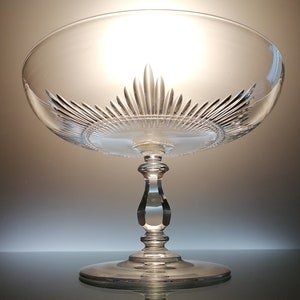 19世紀の足付きクリスタルボウル「バカラ」 - Etsy 日本