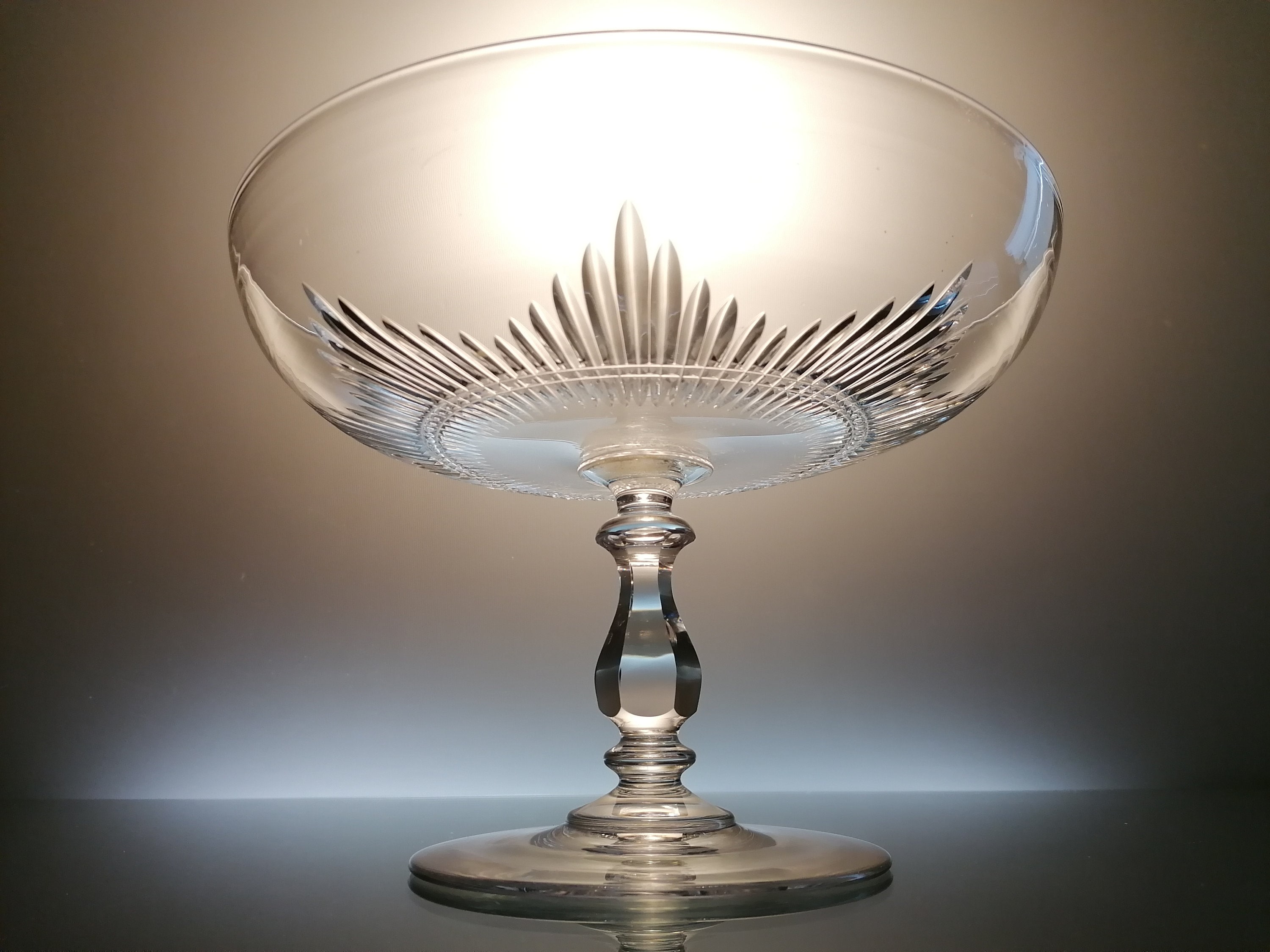 19世紀の足付きクリスタルボウル「バカラ」 - Etsy 日本