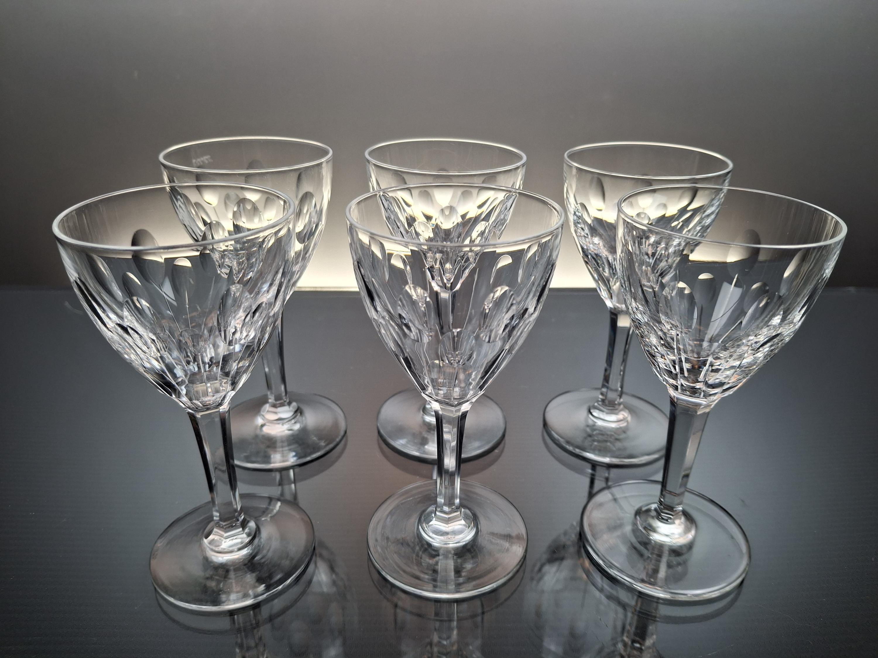 6 Crystal Port Glasses Val Saint Lambert « nestor - Hamlet» - Etsy