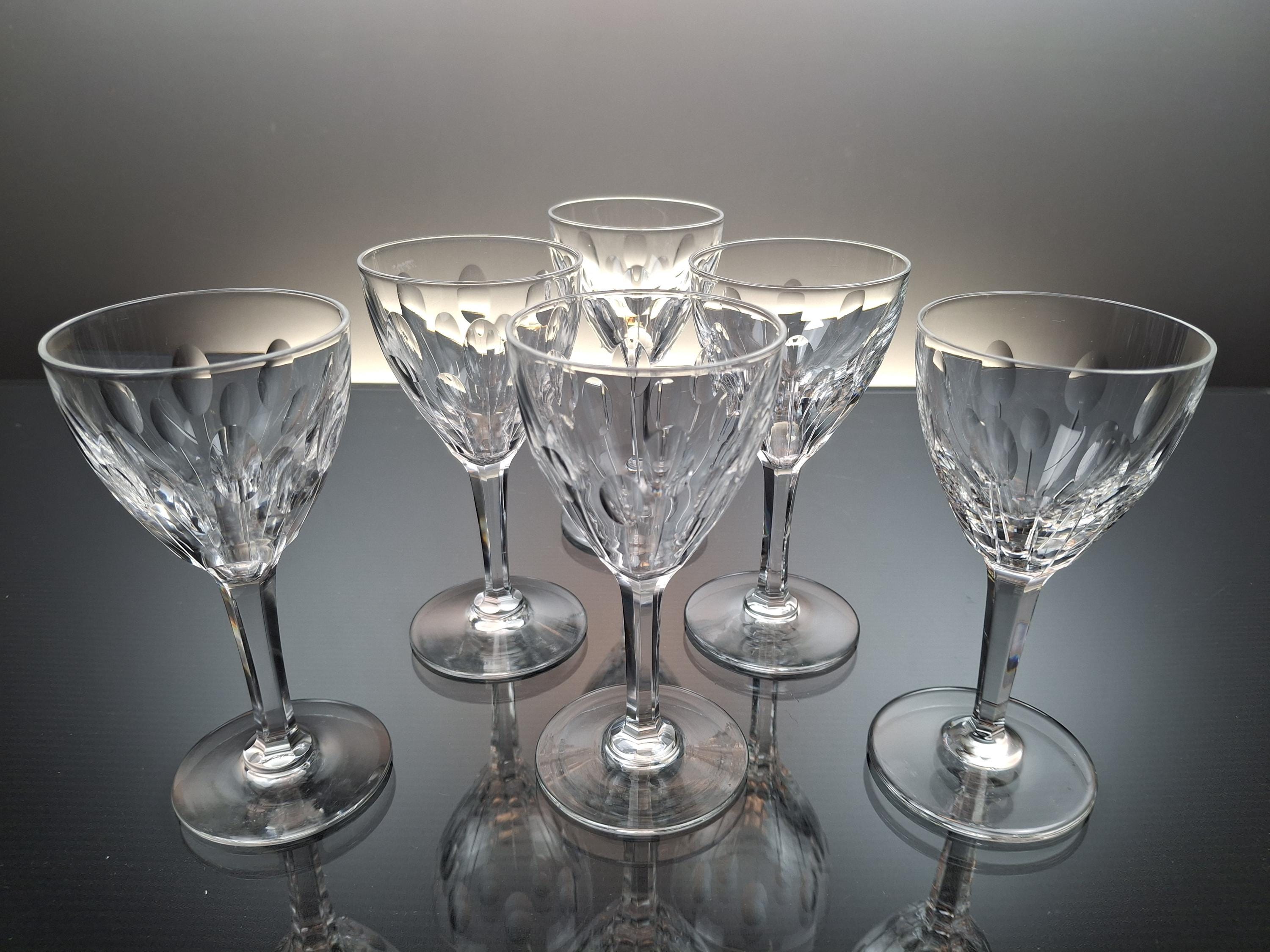 6 Crystal Port Glasses Val Saint Lambert « nestor - Hamlet» - Etsy