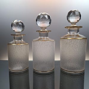 French Antique Crystals Baccarat Parfume Vials