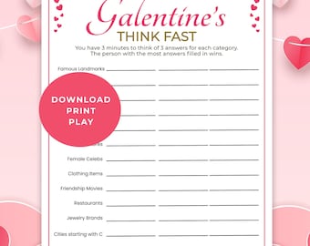 Galentines Games Galentines Party Games Galentines Day Games Galentines Day Game Galentines Game Ladies Night Games Valentines Games