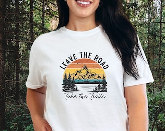 Granola Girl Granola Girl Clothing Adventure Awaits Shirt Wanderer Gorpcore Granola Girl Aesthetic Leave The Road Earthy Clothing