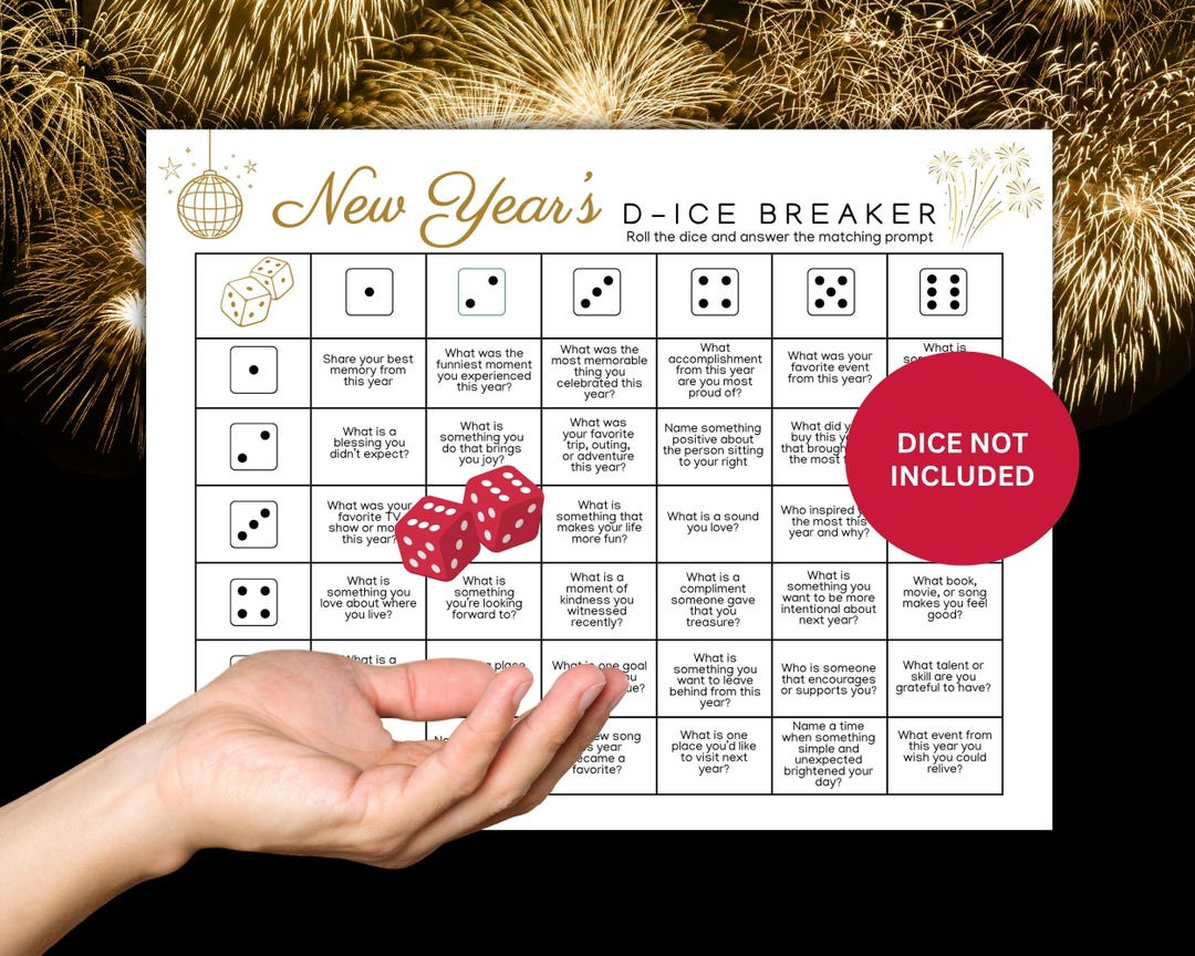 New Years Eve Game Ice Breaker Games NYE Games New Years Eve Games New ...