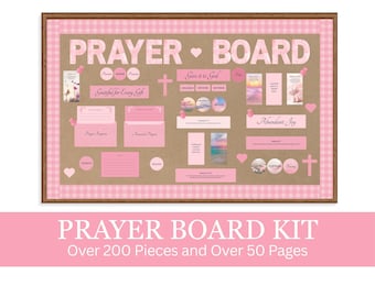 Prayer Board Kit Prayer Board Kit Printable Pink Prayer Board Bible Vision Board Printable Prayer Board Kit Prayer Vision Board
