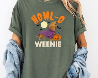 Halloweenie Shirt Dackel Halloween Daschund Shirt Dackel Kleidung Daschund Geschenke Dachsund Shirt Dackel Shirt Frauenkleidung