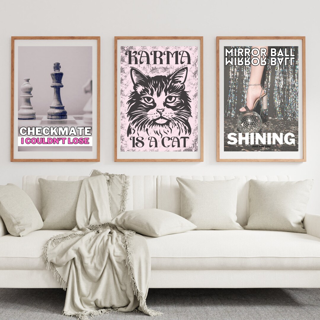 Set of 3 Printable Preppy Poster Trending Now Wall Art. Posters for ...